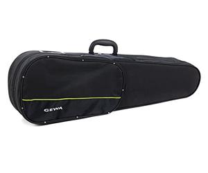 GEWA Form Shaped Violin Case Aspirante 1/2, black, padded suspension system, water-repellent