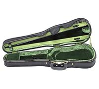 GEWA Form shaped violin cases JAEGER Prestige De Luxe 4/4 black with carbon optic/green Made in Germany
