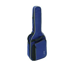 GEWA Guitar Gig Bag Economy 12mm for classical guitar 1/4 - 1/8 blue (tearproof and waterproof, 12mm padding, luxury backpack straps, large accessory compartment) 212131