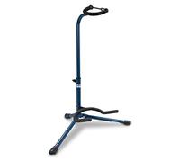 GEWA Guitar Stand Classic - For Acoustic Guitar and Electric Guitar - Rubber Closure - Base 56x34 cm - Blue - GS-10BL