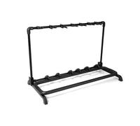 GEWA Guitar Stand Multi-Stand - for 7 Instruments - adjustable - also for Roundback Guitars, black, GS-107B