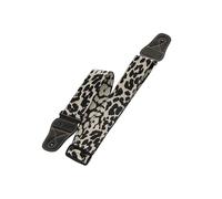 GEWA Guitar Strap Animal Edition - Fabric strap, width 50 mm - Soft and comfortable - Leather ends with decorative stitching - Adjustable 89-147 cm - Panther motif