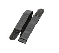 GEWA Guitar Strap - Coloured Fabric Strap - Width 60mm - Leather Ends - Adjustable Length from 97-160cm - Colour steel grey