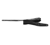 Gewa Guitar Strap Series Regular, genuine leather, width 65 mm, length 100-134 cm, padded - black shoulder pad, black - black, Handmade in Europe