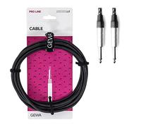 GEWA Instrument cable Mono Pro Line 6m jack, black white, 6.3 mm mono jack - 6.3 mm mono jack, 190512