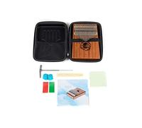 GEWA Kalimba thumb piano mahogany, motif reeds, 17 steel reeds, tunable, in ag, tuning hammer, instructions