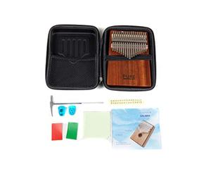 GEWA Kalimba thumb piano solid mahogany, 17 steel reeds, tunable, in ag, tuning hammer, instructions