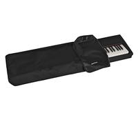 Gewa Keyboard Cover Economy, Keyboard Cover (dust Protection for Keyboards, Practical Strap Edging, Made of Robust Nylon, Dimensions: 118 x 43 x 6 cm), Black