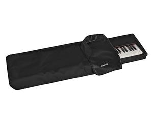 GEWA Keyboard Cover Economy, Keyboard Cover (high-quality dust protection for keyboards, practical strap edging, made of robust nylon, dimensions: 98 x 43 x 6 cm), black