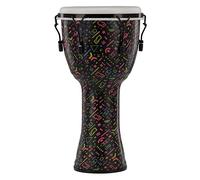 GEWA Liberty Djembé Mechanically Tuned - Diameter: 12" (30.5 cm), Height: 23.5" (59 cm) - Number of Tension Hooks: 6 - Pattern: Crazy Neon