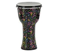 GEWA Liberty Djembé Mechanically Tuned - size (diameter): 8‘ (20.3 cm), height: 16.5’ (41.2 cm) - number of tension hooks: 4 - Crazy Neon
