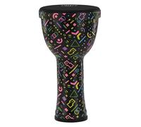 GEWA Liberty Djembé Nestable - Size (diameter): 8‘ (20.3 cm), Height: 16.5’ (41.2 cm) - Crazy Neon