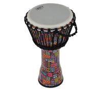 GEWA Liberty Djembé Rope Tuned - Diameter: 10" (25.4 cm), Height: 19.5" (49 cm) - Number of Rope Runners: 25 - Pattern: Abstract