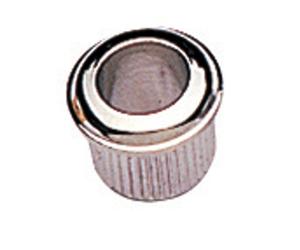 GEWA Machine Head Accessories Leading jack plug socket Nickel plated finish, Slide-on receptacle for Kluson-style guitar machine heads
