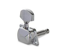 GEWA machine heads Acoustic guitar 6 string Set, chrome-plated, Covered single machine heads