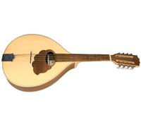 GEWA Mandola Pro Natura Silver - Flat mandola - Portuguese shape - Solid spruce top - Walnut back/sides - Inlaid wooden scratchplate - Made in Europe