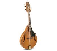 GEWA Mandolin A-Antique Vintage - Solid spruce top - Flamed maple back - Brass antique machine heads - Incl. premium case - Open pore vintage finish