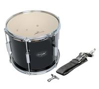 GEWA Marching Drum 12 x 10", wooden shell black, in arrying strap