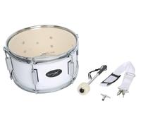 GEWA Marching Drum 12 x 7", wooden shell white, in arrying strap and mallet