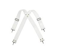 GEWA Marching Drum, Marching Drum Accessories, Bass Drum Carrying Strap, nylon white, 3 cm wide, adjustable with carabiner