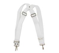 GEWA Marching Drum, Marching Drum Accessories, Bass Drum Carrying Strap, nylon white, 5 cm wide, adjustable with carabiner