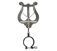 GEWA Marching Music Holder/Marching Lyre Clarinet "Flex" - Medium Lyre - 2 Pushers - Springy Stainless Steel Clip - For All Clarinets