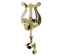 GEWA Marching Music Holder Trumpet - Brass - Small Lyra - 1 Pusher - Hinge Ring Ø 14 mm