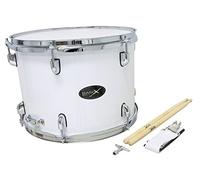 GEWA Marching Tenordrum, Marching Drum 14 x 10", wooden shell white, in arrying strap and drumsticks