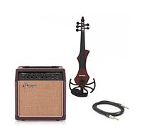 GEWA Novita 3.0 5 String Electric Violin With Adapter Pack Red Brown