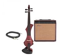 GEWA Novita 3.0 Electric Violin Bundle Red Brown Instrument Only