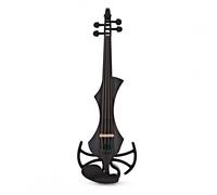 GEWA E-Violin, electronic violin, Novita 3.0 black with adapter for shoulder rests, 4-string