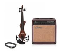 GEWA Novita 3.0 Electric Violin With Adapter Pack Gold Brown