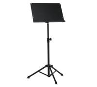 GEWA Orchestra Music Stand - Metal - Foldable - Solid Plate and Removable - ABS and Tube Joint - Height 67-120 cm - Weight 3.8 kg - Black