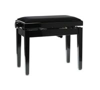 Gewa piano bench Deluxe Autolift with comfortable height adjustment, solid wood, high-gloss black
