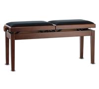 GEWA Piano Bench Deluxe Double, walnut matte
