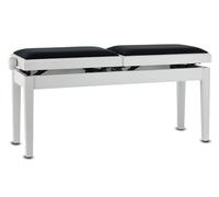 GEWA Piano Bench Deluxe Double, white matte