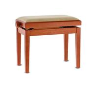GEWA piano bench Deluxe, solid wood, height-adjustable cherry matt