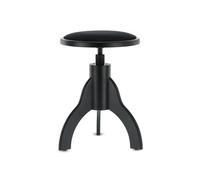 GEWA Piano Stool, black matte, round seat 35 cm