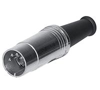 GEWA plug DIN/MIDI DIN plug (Midi plug), 5-pin, for cables up to 6 mm diameter