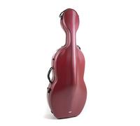 Gewa Pure Polycarbonate Cello Case With Wheels Red