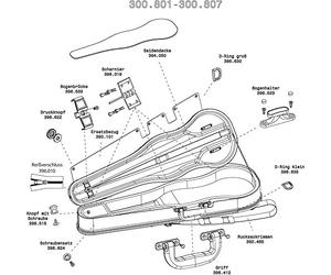 GEWA Replacement Cover for Liuteria Concerto Violin Case Blue