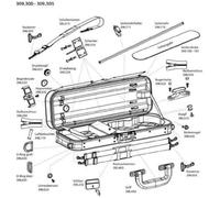 GEWA Replacement Rug for Liuteria Atlanta Violin Case Red