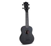 GEWA Soprano Ukulele Manoa Witchcraft - Body Mahogany - Laser Rosette Antimony - Black satin finish - incl. padded Gig Bag - K-SO-WA