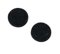 GEWA stop felt saxophone finger plates, colour black, diameter 16 mm, thickness 2 mm, pack of 25 pieces