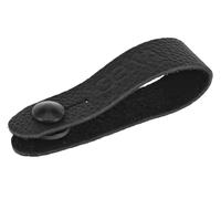 Gewa Tie Strap Leather Loop for Attaching Guitar Strap, Genuine Leather, Loop Circumference 17 cm, for Guitars and Ukuleles without Strap Button, Black