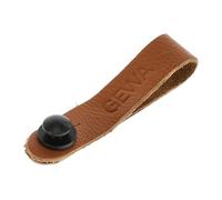 Gewa Tie Strap leather loop for fastening guitar strap, genuine leather, loop circumference 17cm, for guitars and ukuleles without strap button, brown - brown