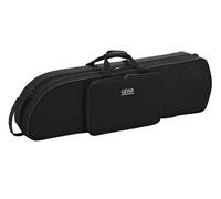 GEWA Trombone Case for Tenor Trombone, Nylon Fabric, Fibreglass Core, in ackpack Straps, Individually Adjustable Interior, Accessory and Sheet Music Pocket, Black