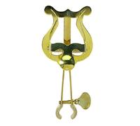 GEWA Marching Music Holder Trumpet - Brass - Small Lyra - 1 Pusher - With Clamp
