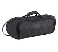 GEWA Trumpet Shaped Case/Compact Case - Flax fibre inner shell - Foam padding - Stitched outer cover - Accessory pocket - Backpack/shoulder strap - Black