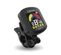 Gewa Tuner CLIP-3 for guitar, bass, ukulele, violin, Rechargeable via USB, Black